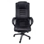 Idralite - chaise fauteuil de bureau ergonomique pivotante pour ordinateur similcuir noir