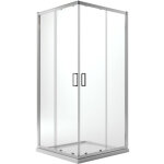 Idralite ? cabine de douche angulaire 70x120 cm ? verre tremp� transparent 6mm ? hauteur 185 cm ? syst�me ...