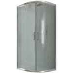 Idralite - parois cabine de douche demi - circulaire coulissante verre transparent h 185 mod. alabama ...