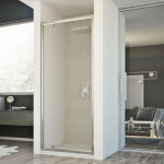 Idralite - porte de douche pivotante verre opaque h 198 mod. cristal 1 porte 70 cm