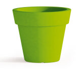 Pot de fleurs rond en rsine h 45 mod. begonia vert