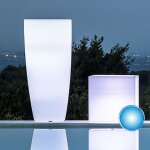 Pot lumineux rond mod. agave h70 avec lampe azure Pot lumineux rond mod. agave h70 avec lampe azure