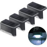 4 pcs lampes de pont solaires, lumières d'étape solaires lampes, solaires à led imperméables, lampes ... 4 pcs lampes de pont solaires, lumières d'étape solaires lampes, solaires à led imperméables, lampes ...