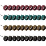 Lot de 40 roues de polissage abrasives pour outil rotatif dremel, meuleuse d'tabli  bois, grain 80 ...