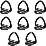 Ikodm - 8 pcs anneaux d'arrimage en acier inoxydable, cochet d'ancrage v - ring pour remorque, cochet ...
