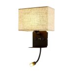 Ikodm - applique murale intrieure avec flexible led liseuse, applique de chevet avec port usb applique ...