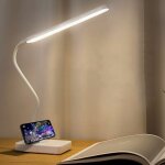 Ikodm - lampe de bureau led sans fil rechargeable par usb 2000 mah alimente par batterie, contrle tactile ...