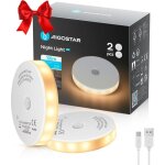Ikodm - paquet de 2 lampes de nuit led avec capteur de mouvement, lampes  2 tempratures de couleur, ...