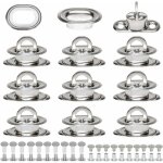 ?illets ovales twist verrouiller en laiton nickel� tourniquet bache avec contre - rivure et rivet pour ...