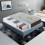 Ilovesleep - matelas 120x190 � ressorts ensach�s et mousse � m�moire - hauteur 23 cm