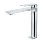 Imex - robinet de lavabo haut avec m�langeur mod�le fiyi bec universel couleur gris finition chrome [ ...