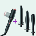 Imetec 11888 brosse soufflante et fer � lisser fer � friser automatique � chaleur noir