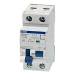 Disjoncteur diffrentiel 1p + n 30ma 40a - type a - 6ka - courbe c - 2 modules - bornes alignes imo