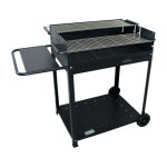 Imor - tle barbecue xl double p 74 x 55, 5 hauteur 95 roues 080125