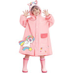 Imperm�able enfant l�ger avec capuche - manteau de pluie portable � motifs mignons pour fille et gar�on, ...