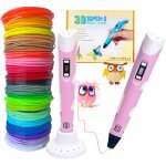Imprimante 3d stylo rose + 150 mètres de cartouches Imprimante 3d stylo rose + 150 mètres de cartouches