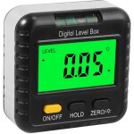 Inclinom�tre num�rique bo�tier de niveau num�rique avec viseur d'angle lcd r�tro�clair�, rapporteur de ...