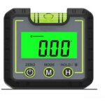 Inclinom�tre num�rique rapporteur, 3 en 1 jauge d'angle base aimant rainure v r�tro�clair� lcd inclinom�tre ...