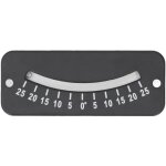 Inclinom�tre � tube de verre 25 �, �chelle claire, mini angle abs pour micro - test horizontal