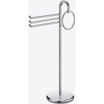Inda - etagère avec 4 porte - serviettes en chrome poli Inda - etagère avec 4 porte - serviettes en chrome poli