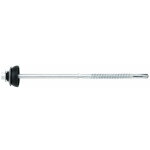 Index ? lot de 250 vis autoperceuses fibrociment 6, 3 x 120 mm ? acier zingu� avec rondelle d?�tanch�it� ...