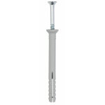 Index - boite de 100 - cheville � frapper - clou annel� t�te frais�e - nylon 6. 6 �8 x 80