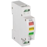Indicateur de tension rail th35 - 230v ac - 1 module - blanc