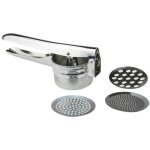 (comme indiqu�)ecrase pur�e en acier inoxydable, presse l�gumes avec 3 disques interchangeables, broyeur ...