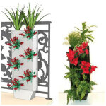 Indoor discount - kit - h103x33l - mur v�g�tal avec raccord 1 face 16 plantes - c - green