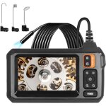 Industrial endoscope camera with - 1m flexible cable, 1080p hd 8mm ip67 waterproof camera with 4. 3  ...