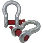 Industrial manille en acier haute resistance 2 t pack 2 parfait pour le remorquage et le levage 4x4 mousqueton ...