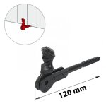 Arrt acier prpeint, h. 60 x l. 15 x p. 120 mm - afbat