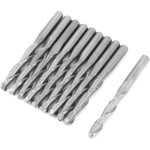 Ineasicer - 10pcs 2 fraise spirale  cannelures pour bois fraise  queue cnc en tungstne 3. 17522mm