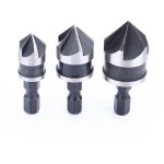 Ineasicer - 3pc 1 / 4' hex 12 / 16 / 19mm foret pour bois mtal changement rapide d'embout