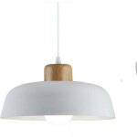 Ineasicer lampe � suspension en m�tal rond simple et moderne nordique, grand plafonnier e27 finition ...