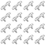 Ineasicer - m2 pince de c�ble 18 pcs double serre c�bles inox en acier inoxydable pour filin cable inox ...