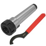 Mandrin  pince en acier carbone mt4 er32 m16 support d'outil pour tour  fraiser cnc avec cl de serrage ...