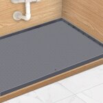 Ineasicer tapis sous �vier, plateau �tanche pour placard de cuisine, 86x56cm rev�tement sous �vier flexible ...