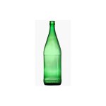 Bouteille en verre vert vichy 1000 ml pour eau et vin avec bouchon couronne bouche