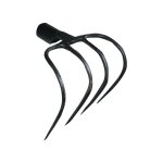 Fourche a foin courba e a 4 dents pour grange en acier forga Fourche a foin courba e a 4 dents pour grange en acier forga
