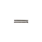 Inferramenta - paire de glissia res pour tiroirs rail coulissant marron 50 mm avec roulettes compla tes ...