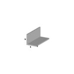 Profil d&39angle cm 200 h chrome 10x10x1 mm profila s aluminium tige Profil d&39angle cm 200 h chrome 10x10x1 mm profila s aluminium tige