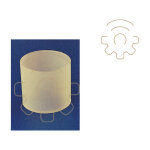 Verre de rechange 80x80 mm pour lampes 100w cartouche filtrante gaz