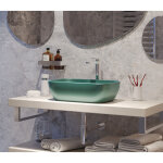 Swiss aqua technologies ? vasque � poser 45, 5 x 32, 5 x 13, 5 cm ? c�ramique rectangulaire sans trop ...