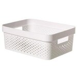 Infinity panier perfor� of plastic recycl�, 4, 5 litres, white - curver