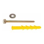Ing fixation - cheville � expansion jaune - diam�tre 12 mm - bo�te de 25 pi�ces