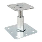 Ing fixations - pied de poteau m20 réglable en hauteur de 100 à 150 mm avec fixations Ing fixations - pied de poteau m20 réglable en hauteur de 100 à 150 mm avec fixations