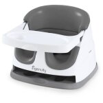 Ingenuity rhausseur de chaise bb enfant de 6 mois a 3 ans, base 2 en 1 gris, plateau amovible, rangement ...