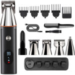 Inkbird 5 en 1 tondeuse cheveux et barbe - sans fil rechargeable int�gr�e � la base - 5 sabots - �cran ...