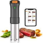 Inkbird isv - 200w cuiseur sous vide wifi, cuiseur oeuf thermoplongeur sous vide cooker 1000w, calculateur ...
